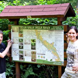 Posato il pannello-bacheca nella Valle della Nava