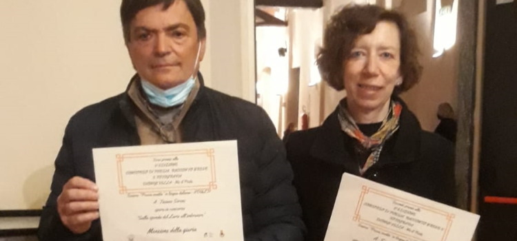 Premi per Tiziano e Giampiera Sironi al concorso “Nis il Poeta” di Valmadrera.