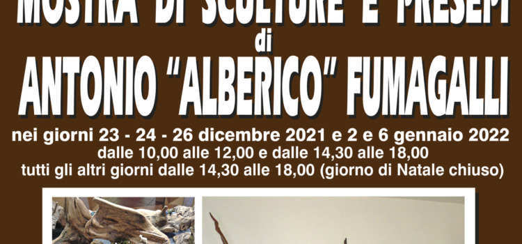 Mostra di sculture e presepi di Antonio “Alberico” Fumagalli