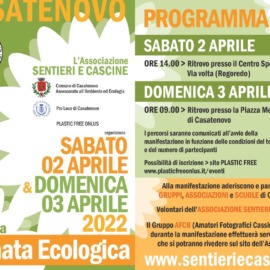 2 e 3 aprile 2022: XIX giornata ecologica