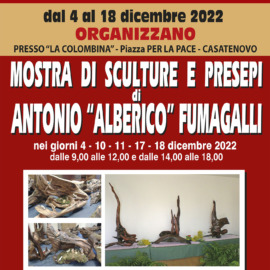 Mostra di sculture e presepi di Antonio “Alberico” Fumagalli