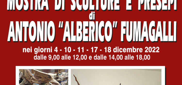 Mostra di sculture e presepi di Antonio “Alberico” Fumagalli